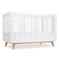 מיטת תינוק מייסון לבן/עץ – Maison™ Baby Bed White/Wood 130×70 cm