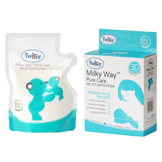 שקיות אחסון חלב אם מילקי וואי - Milky Way Breastmilk Bags - טורכיז ושקוף - Turquoise
