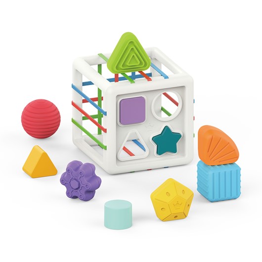 תיבת מיון צורות - Shape Sorting Baby Toy - צבעוני - Colorful