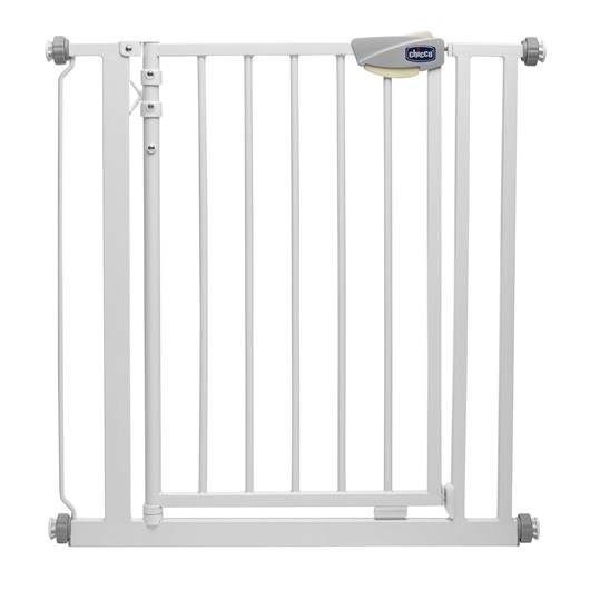 שער בטיחות עם ידית מוארת - Nightlight Auto-Close Safety Gate - לבן White