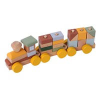 רכבת קוביות מעץ - ‏‏‏‏Wooden Blocks Train