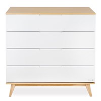 שידת אחסנה קלואי לבן/עץ -  Chloie™ Dresser White/Wood 100 cm
