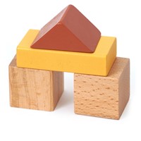סט קוביות עץ לבנייה - ‏‏‏‏Wooden Building Blocks Set 60 pcs