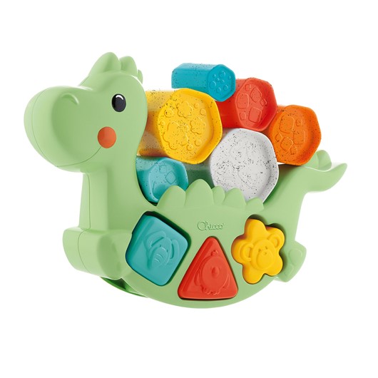 צעצוע הדינוזאור המתנדנד 2 ב-1 - +2in1 Rocking Dino ECO - צבעוני - Colorful