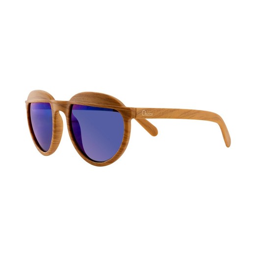 משקפי שמש לילדים - 5+ Sunglasses - דמוי עץ/כחול - Wood