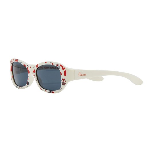 משקפי שמש לילדים - +Sunglasses 12M - לבן איורים - White