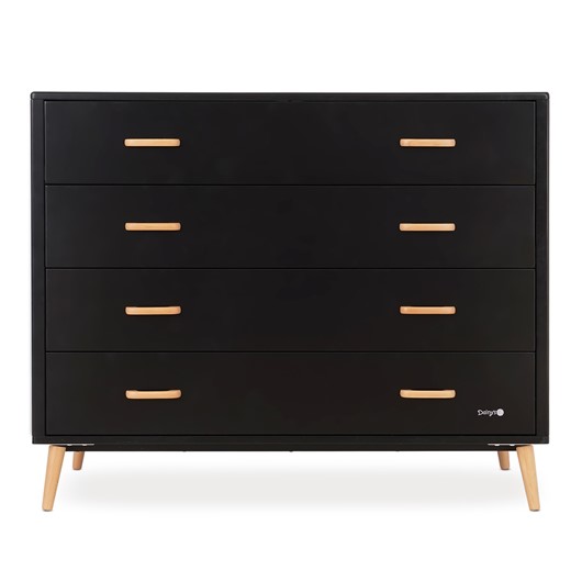 שידת אחסנה אליסון שחור/עץ - Alison™ Dresser Black/Wood 120 cm - שחור / עץ - Black / Wood