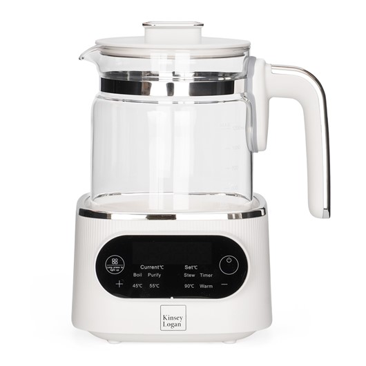 קומקום זכוכית שומר חום – Electric Kettle - לבן - White