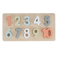 פאזל מספרים מעץ - Wooden Number Puzzle