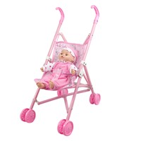 בובה רכה עם עגלת פלסטיק - Soft Baby With Plastic Buggy