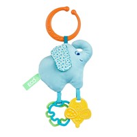 צעצוע לעגלה נשכן רעשן פיל - +Toy Elephant On The Go Eco