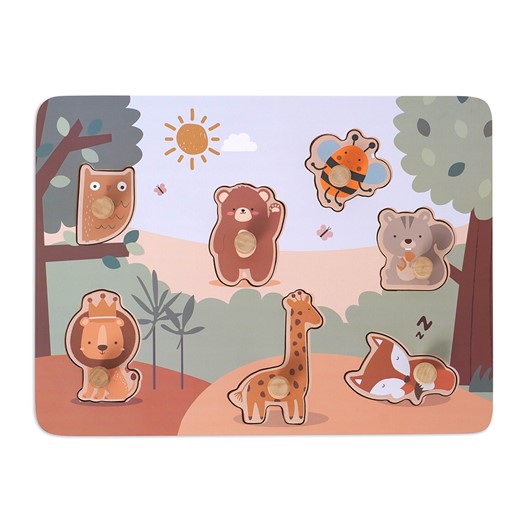 פאזל חיות מעץ - Wooden Animal Puzzle - צבעוני - Colorful