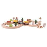 סט רכבת מעץ 35 חלקים - ‏‏‏‏Wooden Train Set 35 pcs
