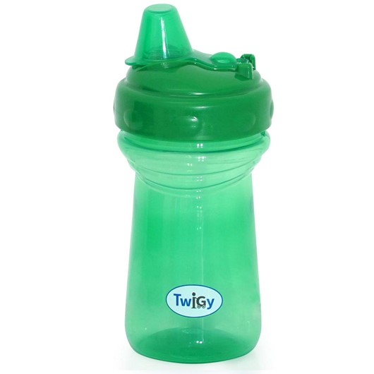 כוס שתייה עם פיה ומכסה - Flawless™ Cup With Soft Spout - ירוק - Green