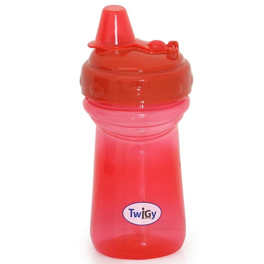 כוס שתייה עם פיה ומכסה - Flawless™ Cup With Soft Spout - אדום - Red