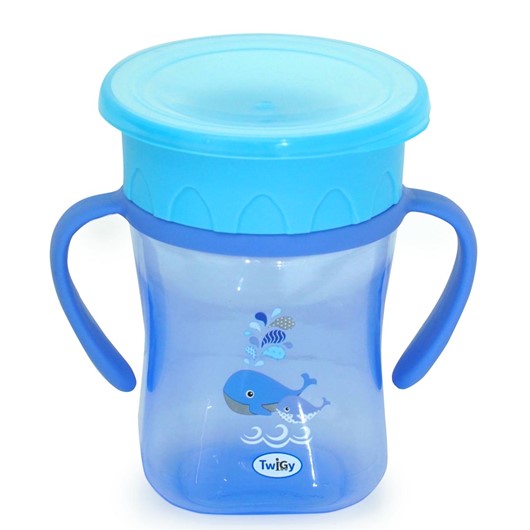 כוס אימון 360° עם ידיות אחיזה - Flawless™ 2 Handle All Around Sipper - כחול - Blue