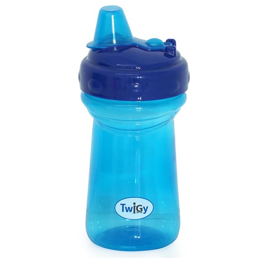 כוס שתייה עם פיה ומכסה - Flawless™ Cup With Soft Spout - כחול - Blue