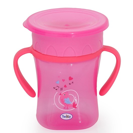 כוס אימון 360° עם ידיות אחיזה - Flawless™ 2 Handle All Around Sipper - ורוד - Pink