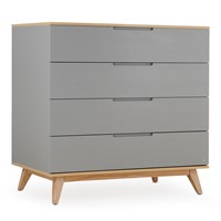 שידת אחסנה קלואי אפור/עץ -  Chloie™ Dresser Graphit/Wood 100 cm