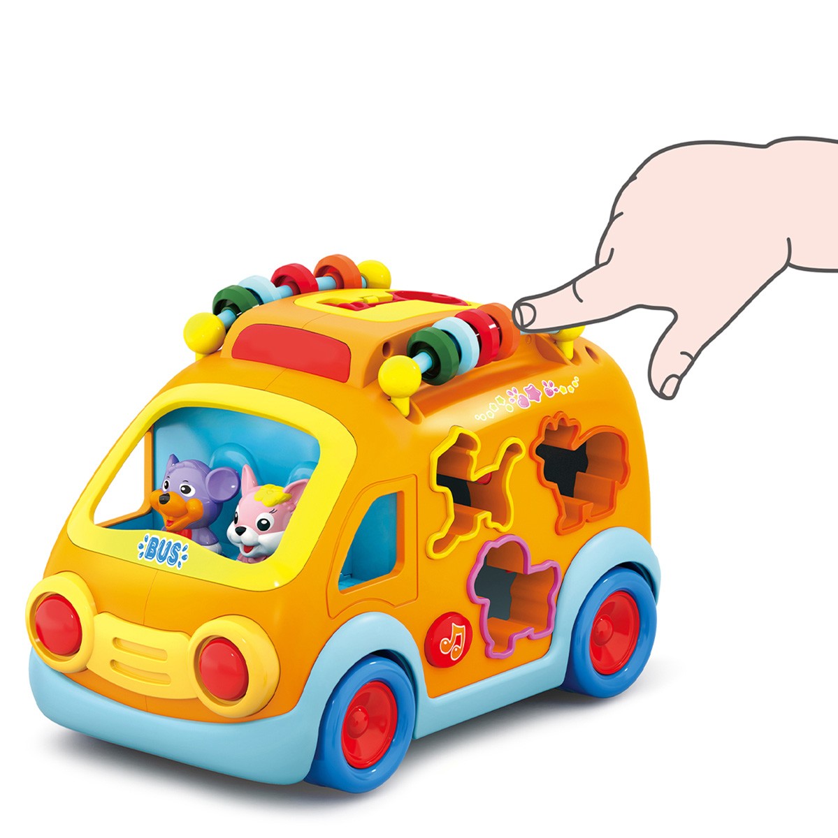 אוטובוס התאמת צורות - Shape Sorting Bus, צעצועי התפתחות | דוורון מוצרי ...