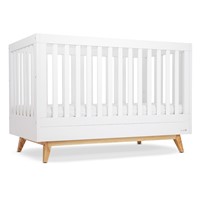 מיטת תינוק מייסון לבן/עץ – Maison™ Baby Bed White/Wood 130×70 cm
