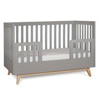 מיטת תינוק מייסון אפור/עץ - Maison™ Baby bed Graphit/Wood 130×70