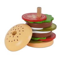 סט המבורגר מעץ - ‏‏‏‏Wooden Hamburger Set