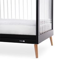 מיטת תינוק אמנדה שחור/אקריל - Amanda™ Baby Bed Black/acrylic 130x70 cm