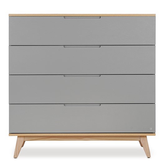 שידת אחסנה קלואי אפור/עץ -  Chloie™ Dresser Graphit/Wood 100 cm - אפור/עץ - Graphit/Wood
