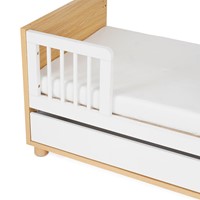 מיטת תינוק קורי לבן/עץ – Corry™ Baby Bed White/Wood 130×70 cm