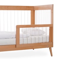 מגן למיטת תינוק אמנדה עץ טבעי/אקריל - Bed Rail Amanda Natural/Acrylic
