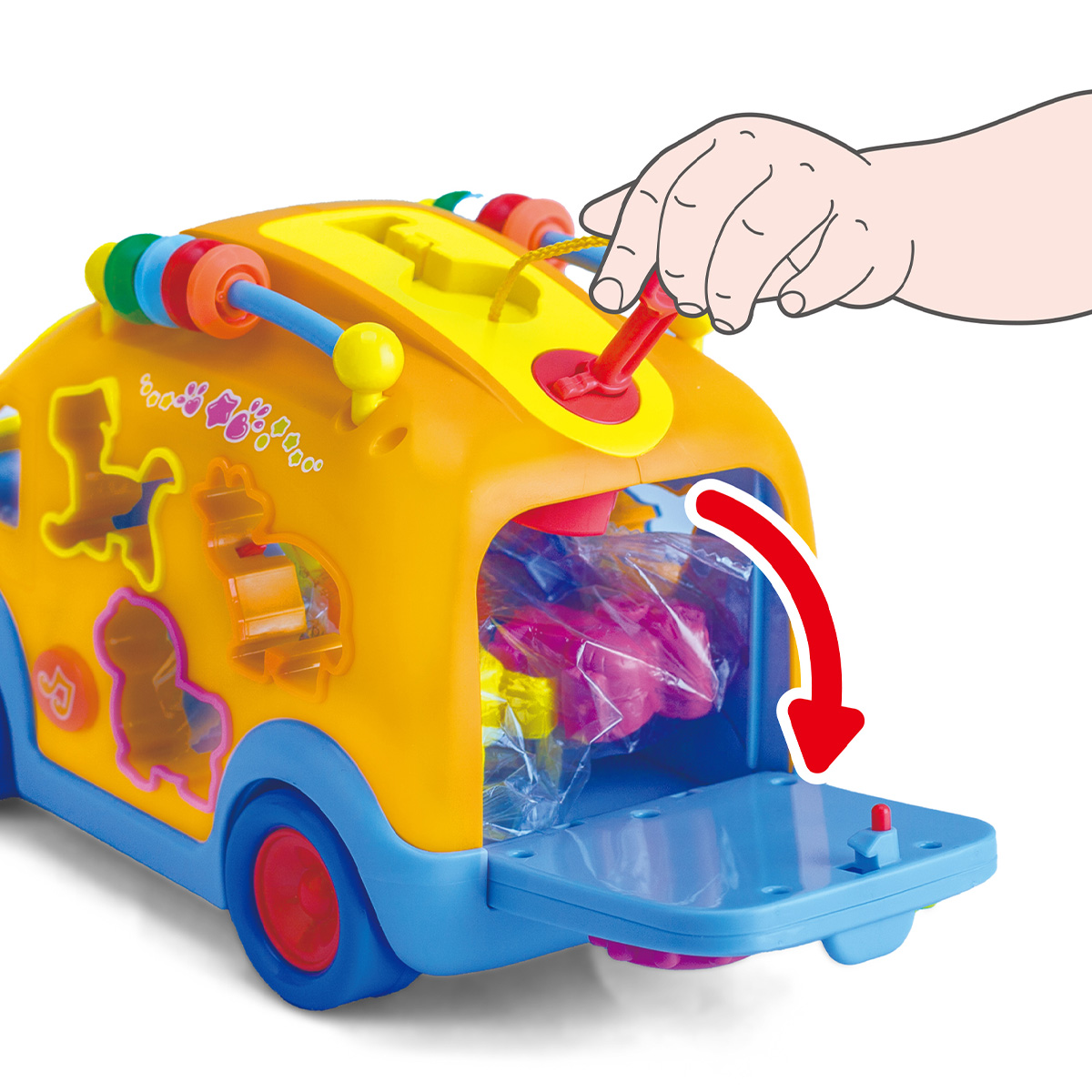 אוטובוס התאמת צורות - Shape Sorting Bus, צעצועי התפתחות | דוורון מוצרי ...