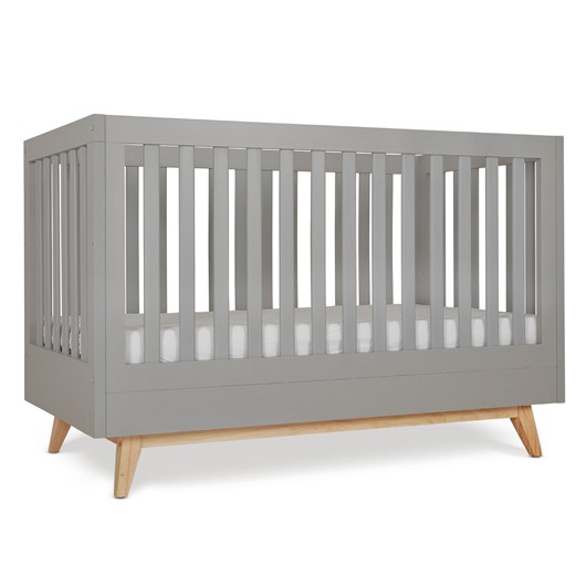 מיטת תינוק מייסון אפור/עץ - Maison™ Baby bed Graphit/Wood 130×70 - אפור/עץ - Graphit/Wood