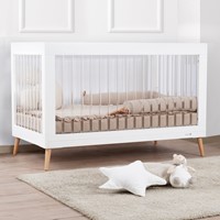 מיטת תינוק אמנדה לבן/אקריל - Amanda™ Baby Bed White/acrylic 130x70 cm