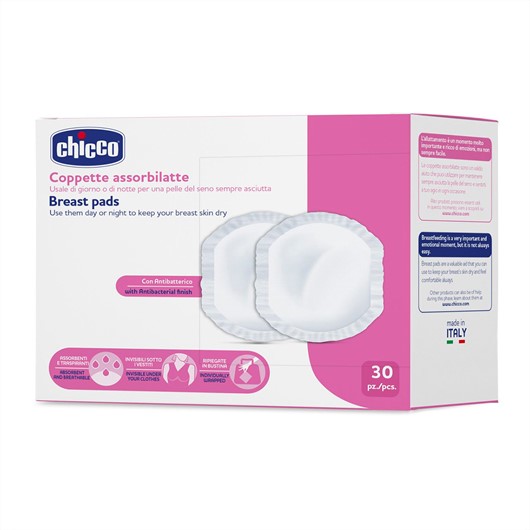 פדים אנטי בקטריאליים 30 י"ח - Antibacterial Pads 30 pcs - לבן White