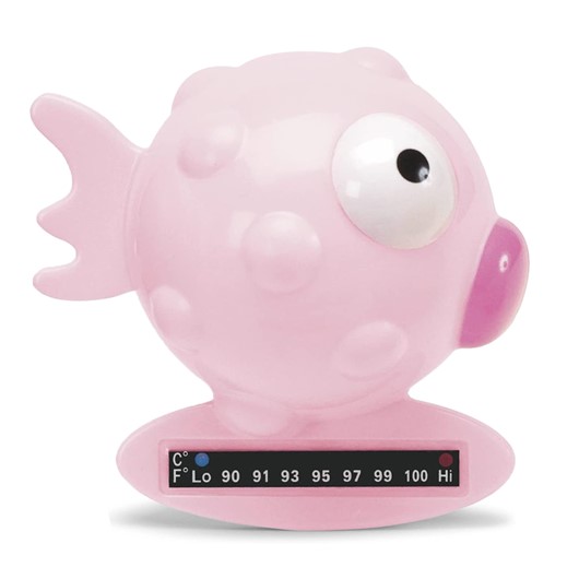 מדחום אמבטיה דג - Bath Thermometer Fish - ורוד - Pink