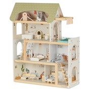 בית בובות מאובזר וילה אורבנית מעץ – ‏‏‏‏Wooden Urban Villa Doll House