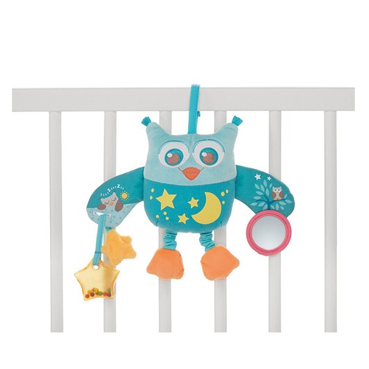 לוח צעצוע ינשוף נתלה כחול  - Toy Owl Panel - צבעוני Colorful