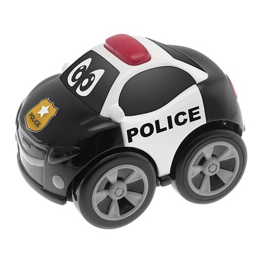 רכב חשמלי משטרה - Turbo Team Workers Police - שחור/לבן - Black/White