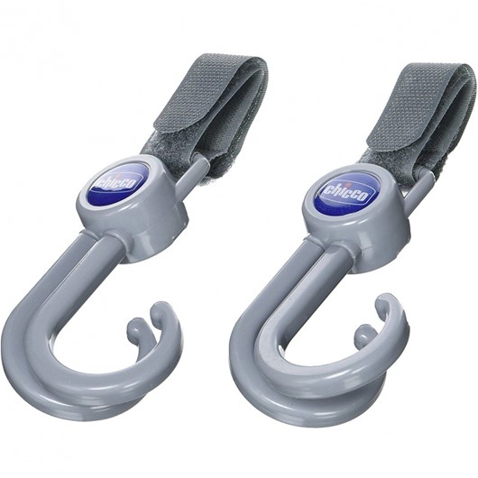 זוג מתלים לעגלה - Universal Double Hook for Strollers - אפור - Grey