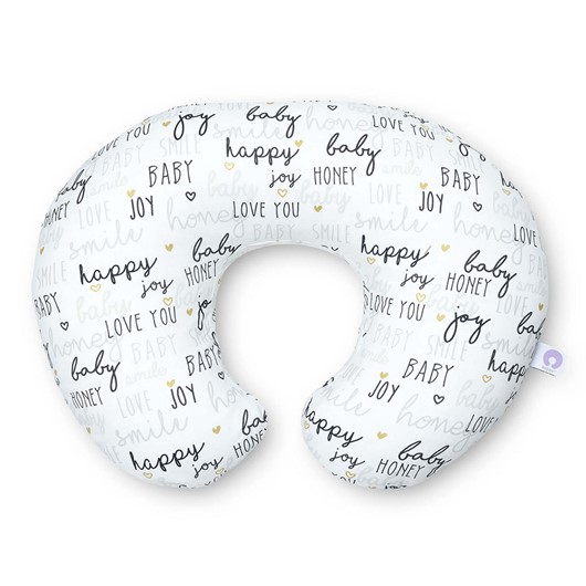 כרית הנקה בופי - Boppy Pillow - הלו בייבי אפור/לבן - Hello Baby