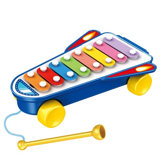 קסילופון על גלגלים - Baby Piano - כחול - Blue