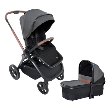 עגלה משולבת מיסה - Mysa Stroller - שחור - Black Satin