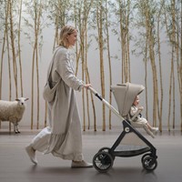 עגלה משולבת בלאג'יו פרימו אפור/בז' - Bellagio Primo Stroller Como Lake