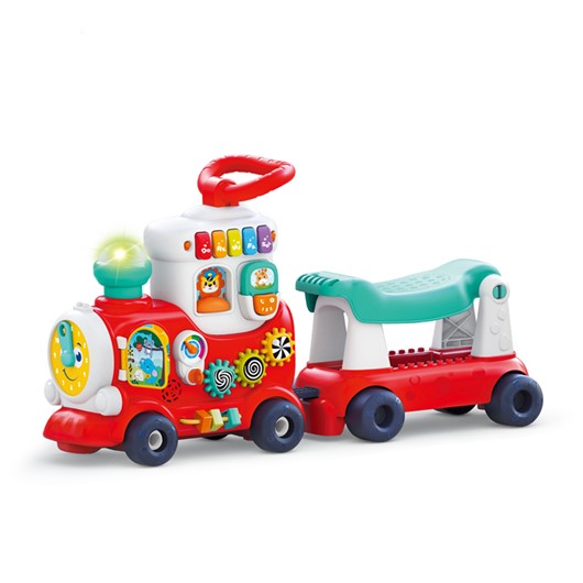 צעצוע רכבת רכיבה/דחיפה - 4in 1 Smart Learning Push & Ride Train - צבעוני - Colorful