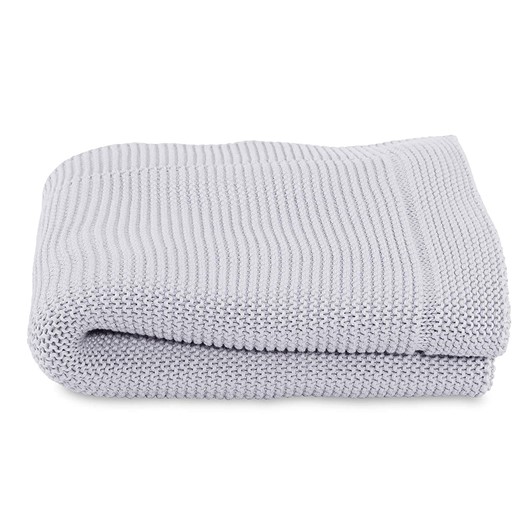 שמיכה סרוגה – Tricot Blanket - אפור - Grey