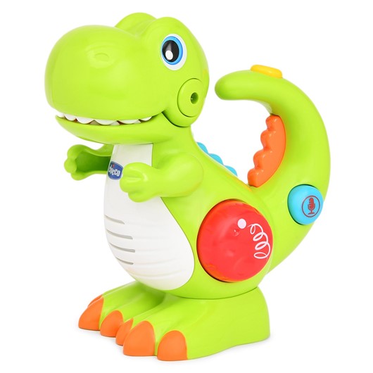 צעצוע דינוזאור עם אורות, הקלטה ומוזיקה - Toy Dino Voice Changing And Flash Torch - צבעוני - Colorful
