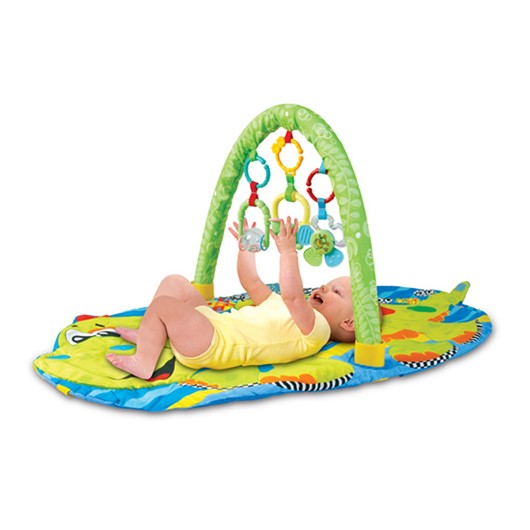 משטח פעילות עם קשת צעצועים - Baby Playing Mat CC9624 - צבעוני Colorful