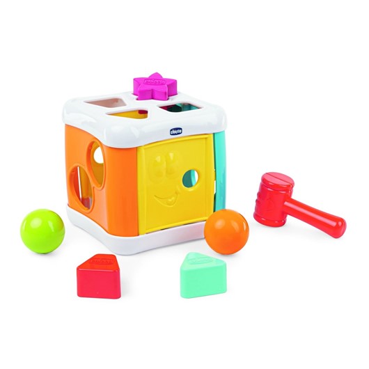 קוביית משחק 2 ב- 1 - Toy 2IN1 Sort And Beat Cube - צבעוני - Colorful