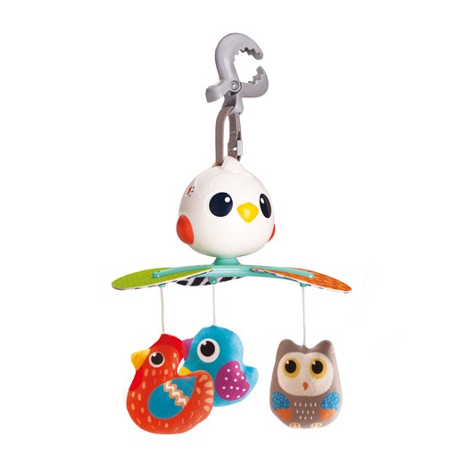 מובייל מוסיקלי ציפורים - Musical Cot Mobile with Bird Toys - צבעוני - Colorful